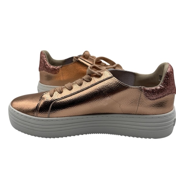 Joy Mangano Metallic Rose Women's Sneakers | Excellent Used Condition - Picture 1 of 9